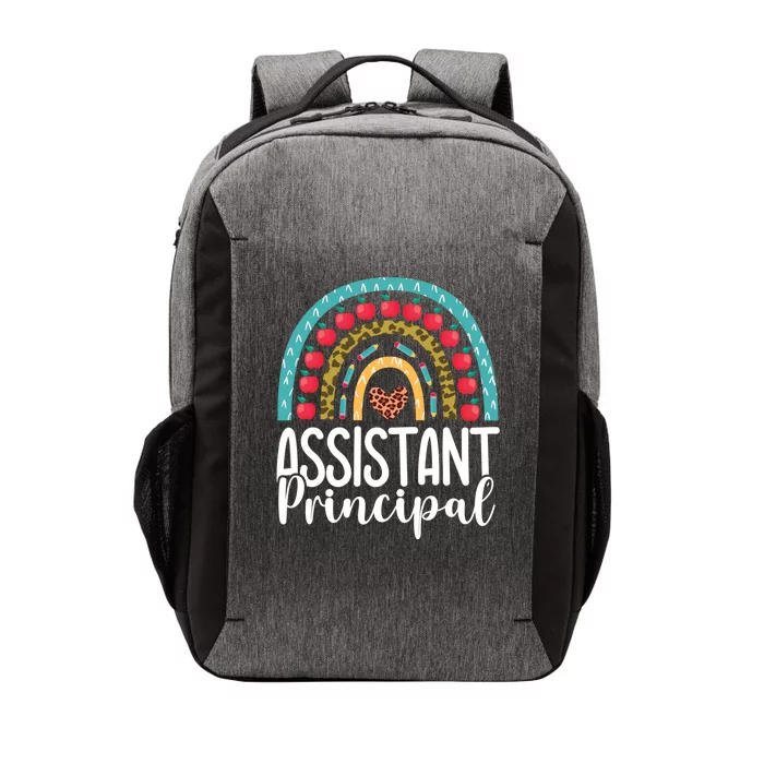 Back To School Rainbow Assistant Principal Appreciation Gift Vector Backpack