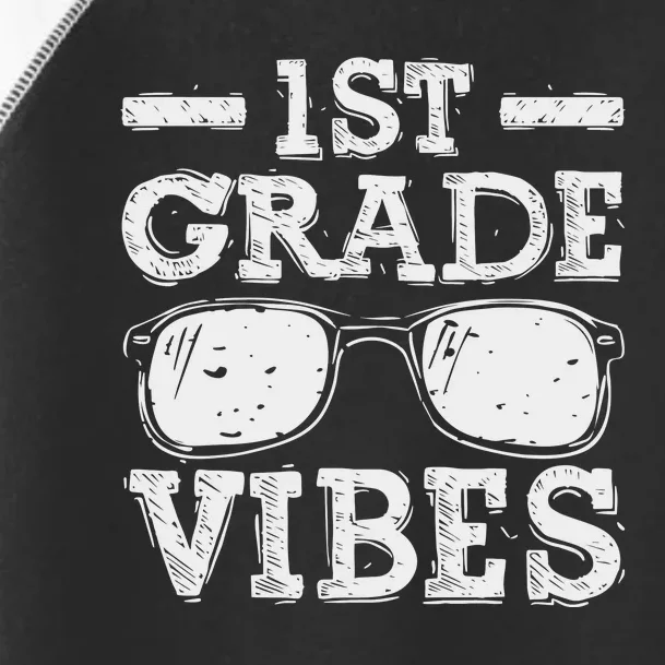 Back To School 1st Grade Vibes First Day Teacher Gift Toddler Fine Jersey T-Shirt