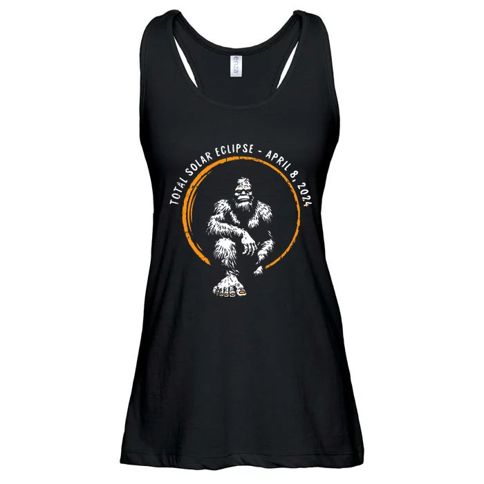 Bigfoot Total Solar Eclipse April 8 2024 Totality Ladies Essential Flowy Tank