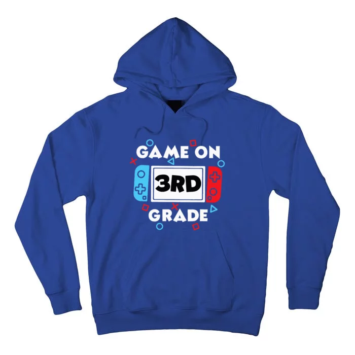 Back To School Game On 3rd Grade Funny Gamer Tall Hoodie