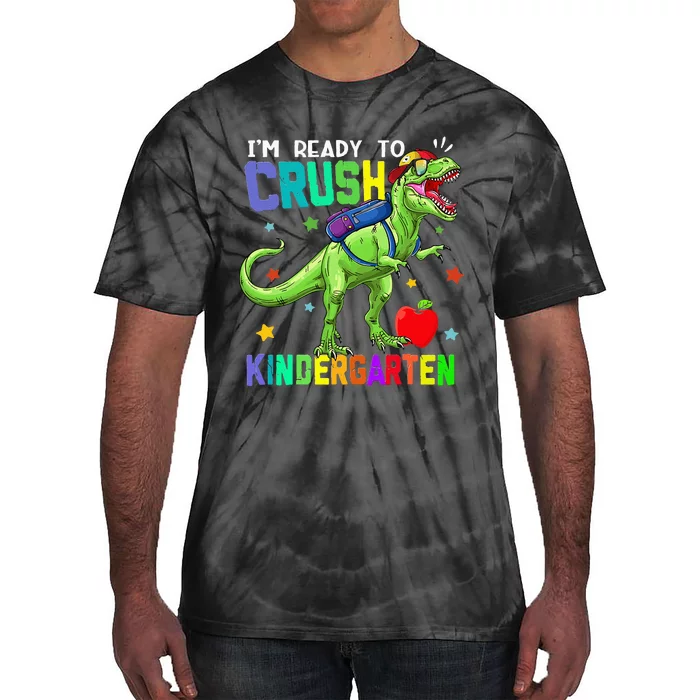 back to school dinosaur im ready to crush kindergarten Tie-Dye T-Shirt