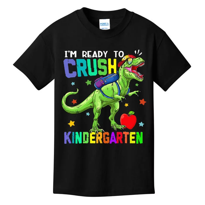 back to school dinosaur im ready to crush kindergarten Kids T-Shirt