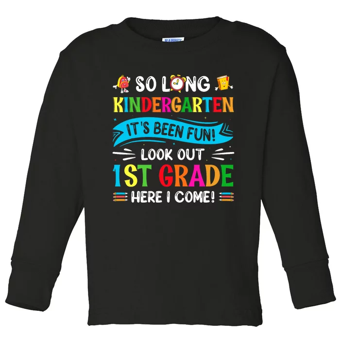 Back to School Boy First Day ofKindergarten 1st Grade Come Toddler Long Sleeve Shirt