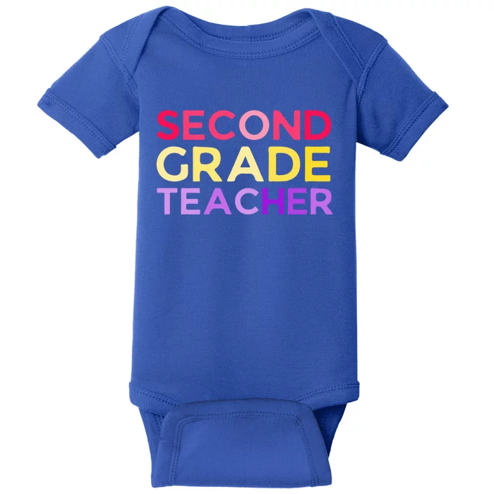 Back To School 2Nd Second Grade Teacher Gift Baby Bodysuit