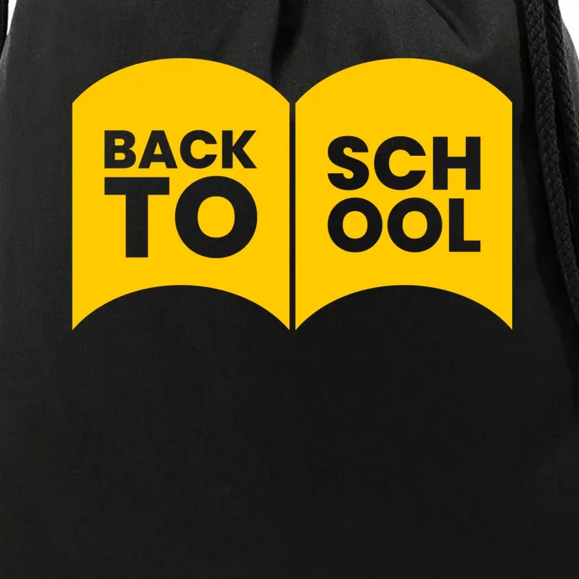 Back To School Print Drawstring Bag