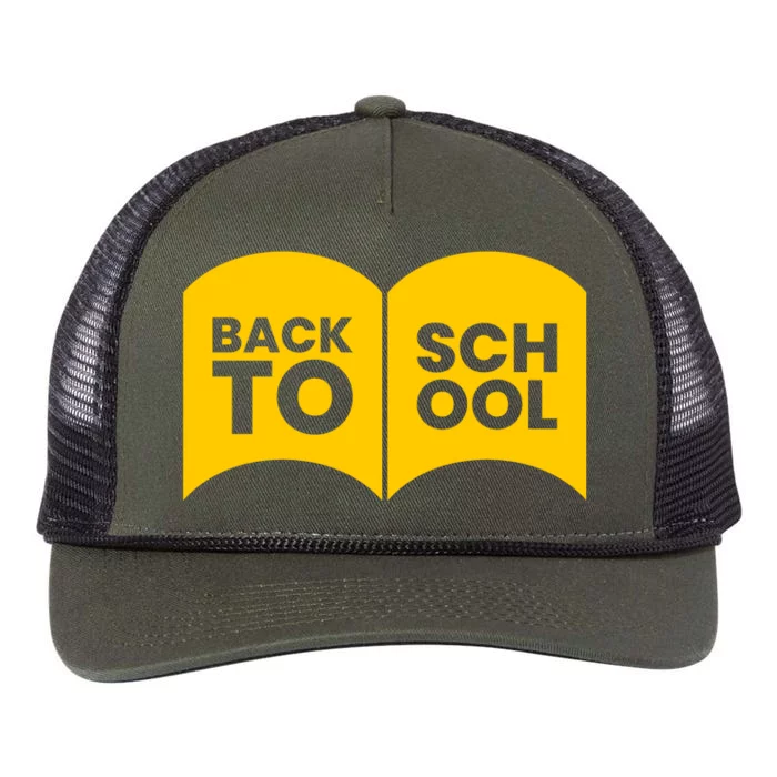 Back To School Print Retro Rope Trucker Hat Cap