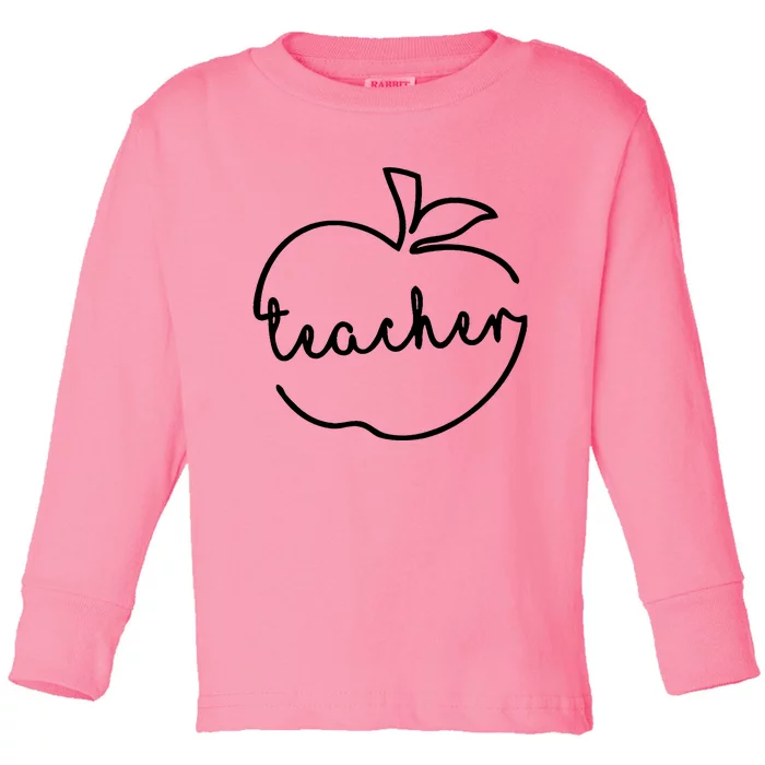 Back To School Teacher Children Toddler Long Sleeve Shirt