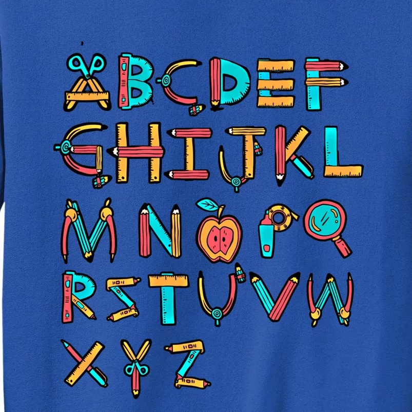 Back To School Alphabet Kindergarten Teacher Cool Gift Sweatshirt