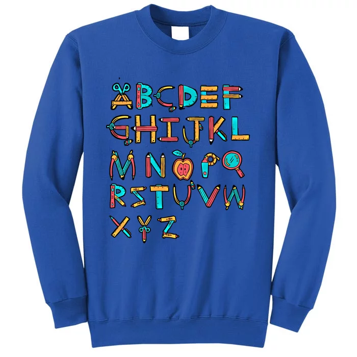 Back To School Alphabet Kindergarten Teacher Cool Gift Sweatshirt