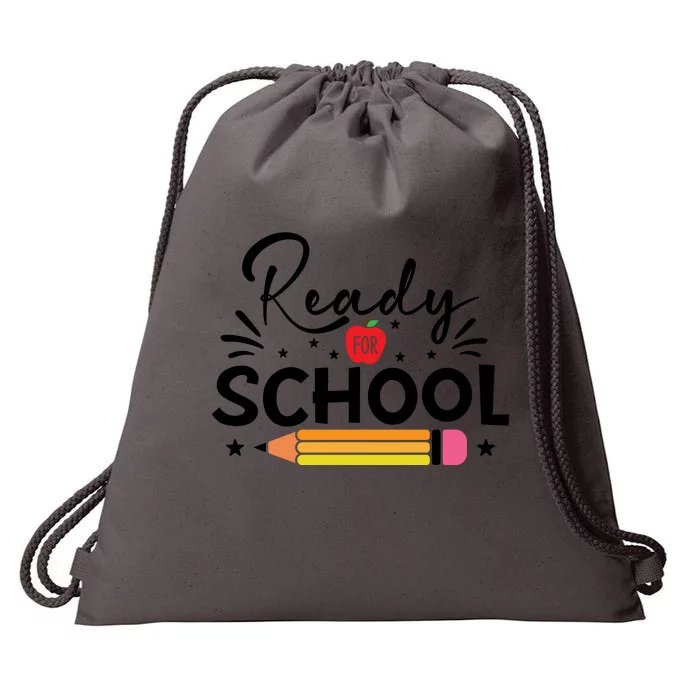 Back To School Readiness Graphic Drawstring Bag