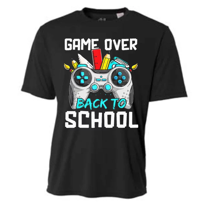 Back To School Funny Game Over Teacher Student Controller Cooling Performance Crew T-Shirt