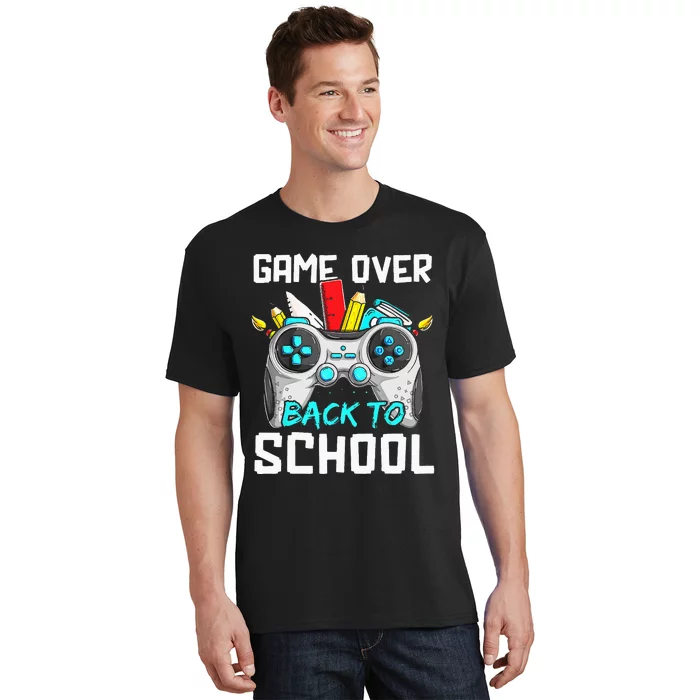 Back To School Funny Game Over Teacher Student Controller T-Shirt