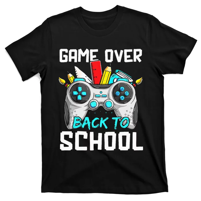 Back To School Funny Game Over Teacher Student Controller T-Shirt