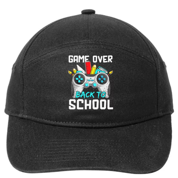 Back To School Funny Game Over Teacher Student Controller 7-Panel Snapback Hat