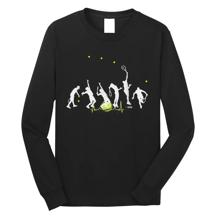 Big Tennis Serve Soft Serve Tennis Tennis Ball Pulse Long Sleeve Shirt