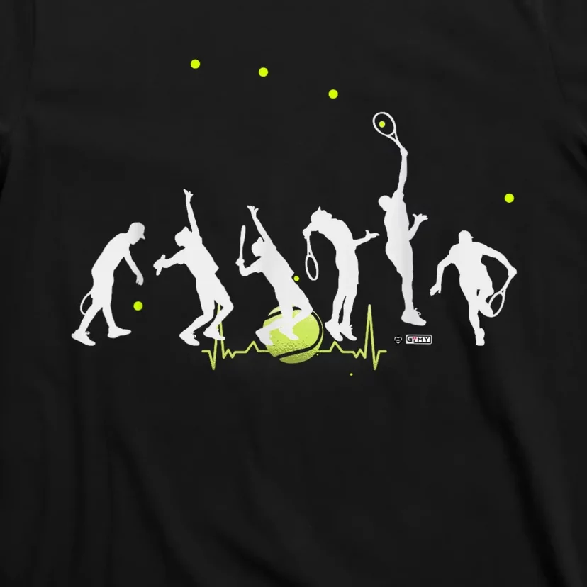 Big Tennis Serve Soft Serve Tennis Tennis Ball Pulse T-Shirt