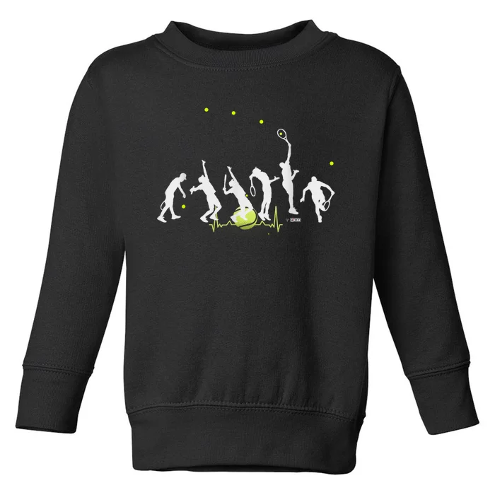 Big Tennis Serve Soft Serve Tennis Tennis Ball Pulse Toddler Sweatshirt