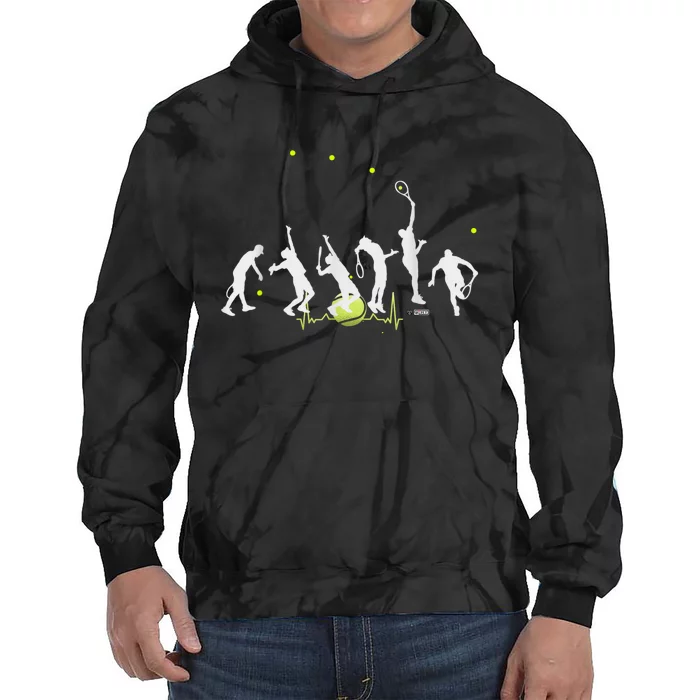 Big Tennis Serve Soft Serve Tennis Tennis Ball Pulse Tie Dye Hoodie