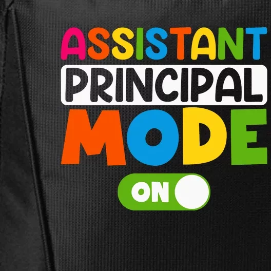 Back To School Assistant Principal Mode On City Backpack