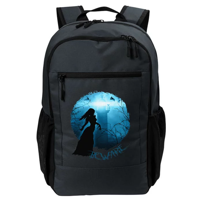 Beware The Scary Witch Spooky Lighthouse Halloween Daily Commute Backpack