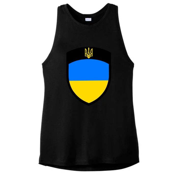 Big Tactical Shield 5 11 Stand With Ukraine Volodymyr Zelenskyy Trident Military Ladies Tri-Blend Wicking Tank