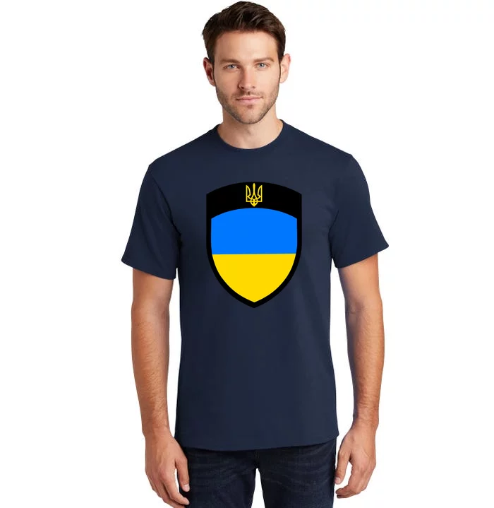 Big Tactical Shield 5 11 Stand With Ukraine Volodymyr Zelenskyy Trident Military Tall T-Shirt