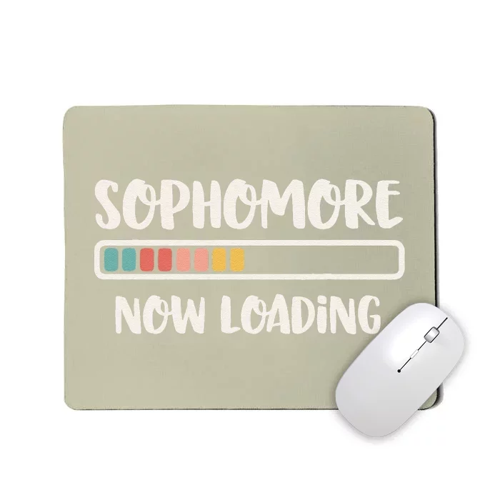 Back To School 10th Grade 10 Sophomore Now Loading Mousepad