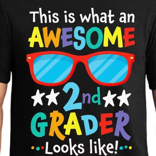 Back to School 2nd Grade Awesome Second Grader Looks Like Pajama Set