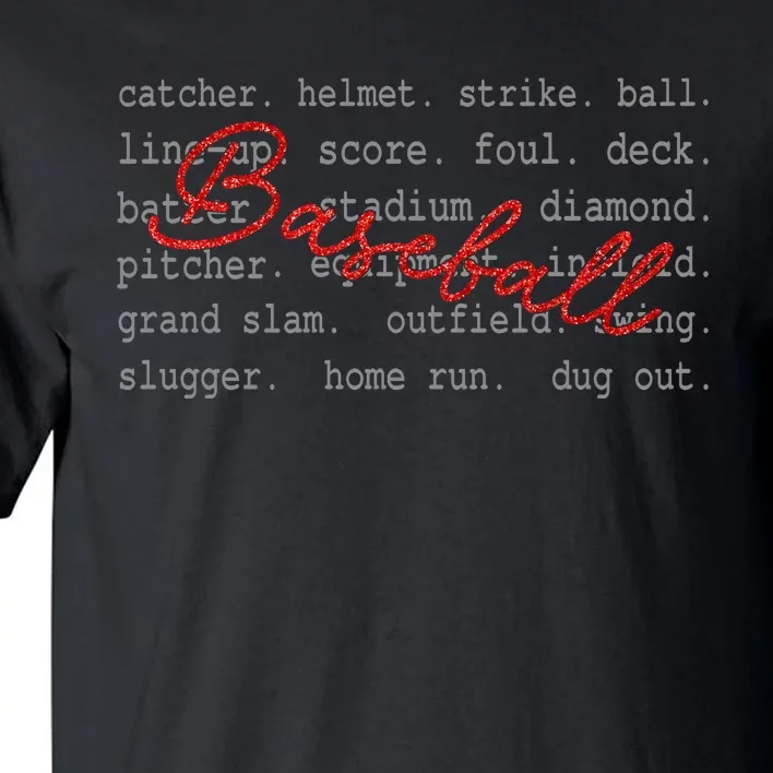 Baseball Team Sports Lover Team Tall T-Shirt