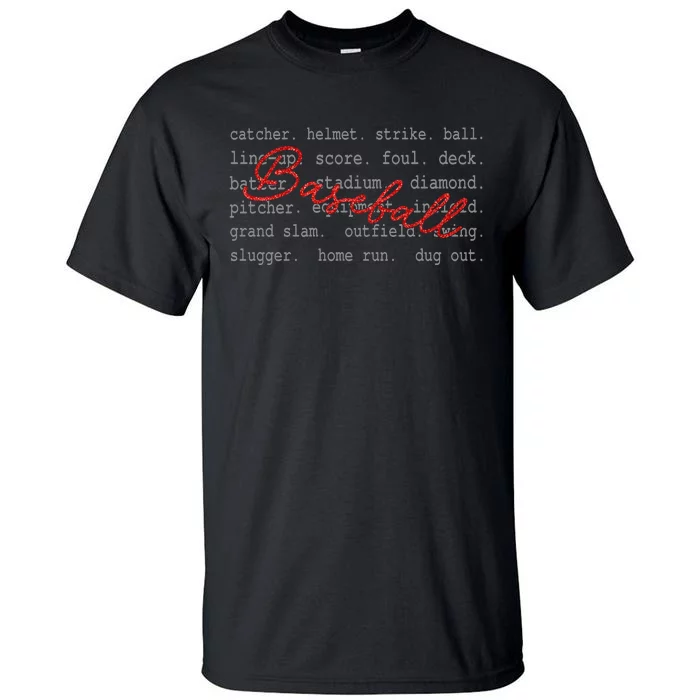 Baseball Team Sports Lover Team Tall T-Shirt