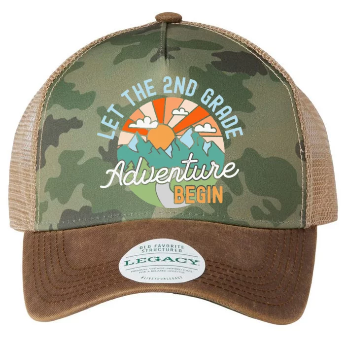 Back To School Gift Let The Second Grade Adventure Begin Legacy Tie Dye Trucker Hat