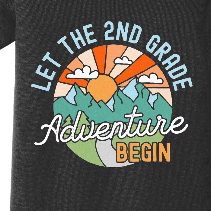 Back To School Gift Let The Second Grade Adventure Begin Baby Bodysuit