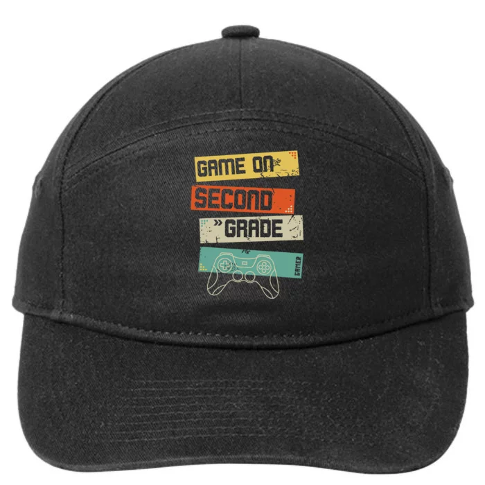 Back To School Game On 2nd Grade Funny Gamer 7-Panel Snapback Hat