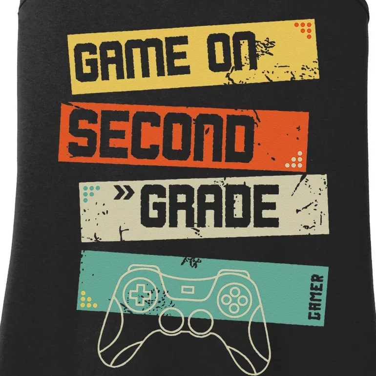 Back To School Game On 2nd Grade Funny Gamer Ladies Essential Tank