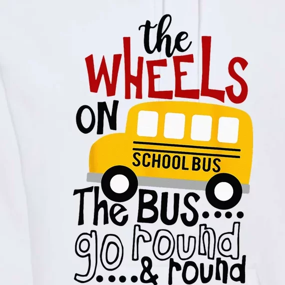 Back To School Funny The WHEELS On The BUS Kids Premium Hoodie