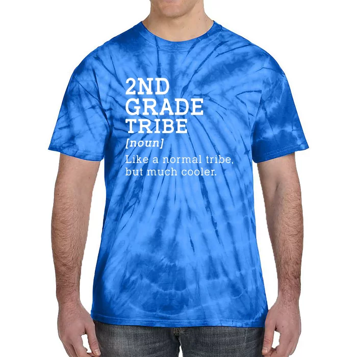 Back To School 2nd Grade Tribe Teacher Second Grade Team Gift Tie-Dye T-Shirt