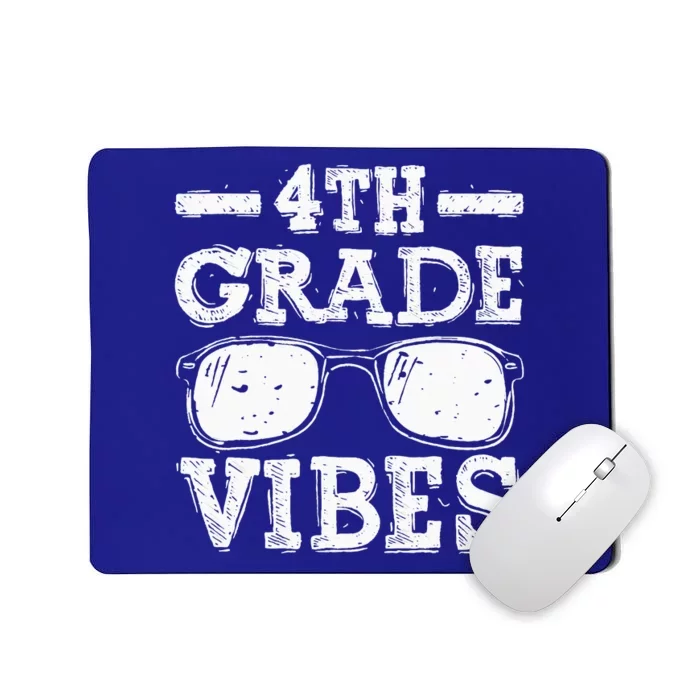 Back To School 4th Grade Vibes First Day Teacher Mousepad