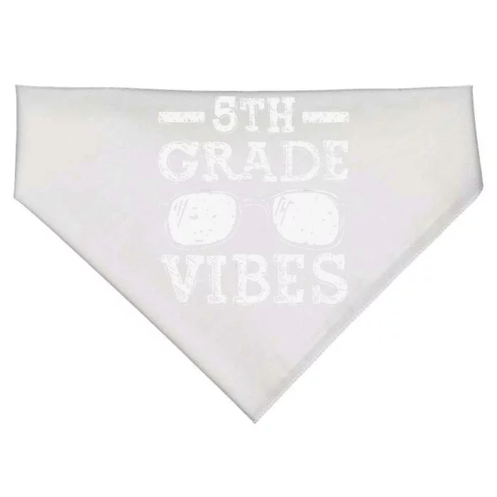 Back To School 5th Grade Vibes, First Day Teacher USA-Made Doggie Bandana