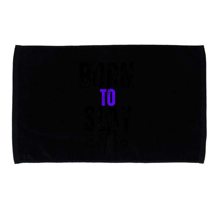 Born To Slay Hairdresser Hairstylist Microfiber Hand Towel