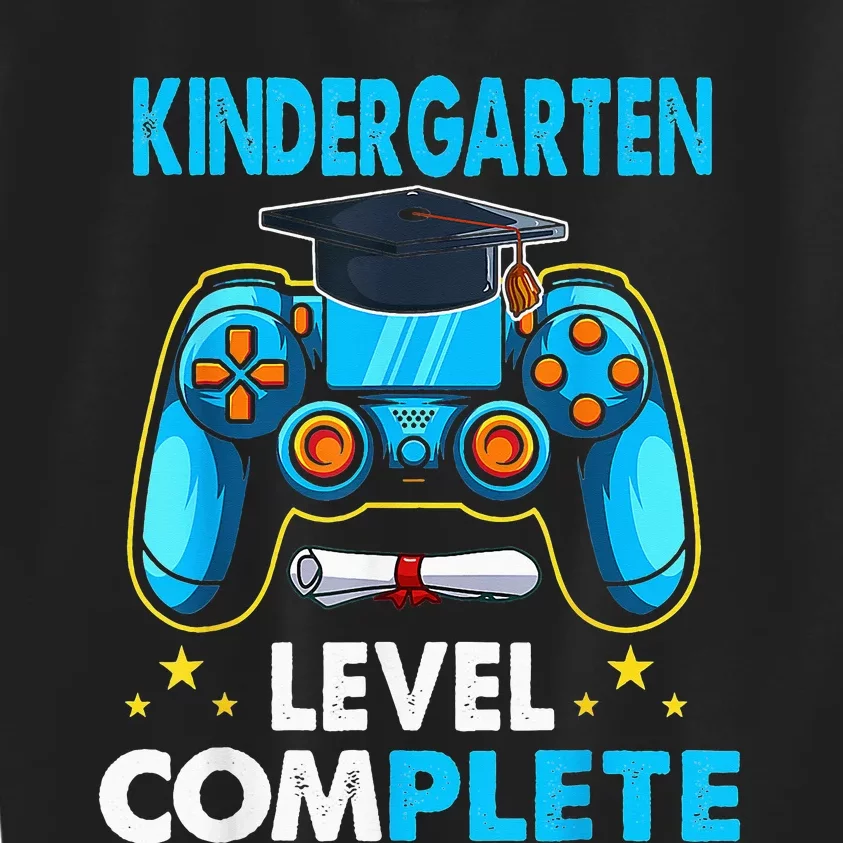 Back To School Kindergarten Level Complete Video Gamer Kids Sweatshirt