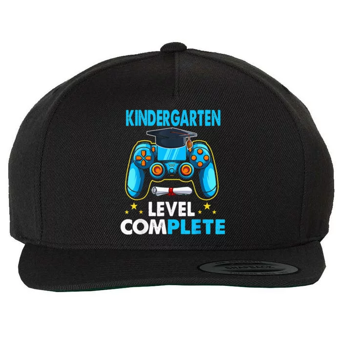 Back To School Kindergarten Level Complete Video Gamer Wool Snapback Cap