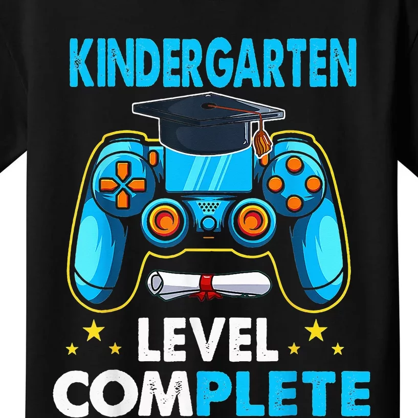 Back To School Kindergarten Level Complete Video Gamer Kids T-Shirt