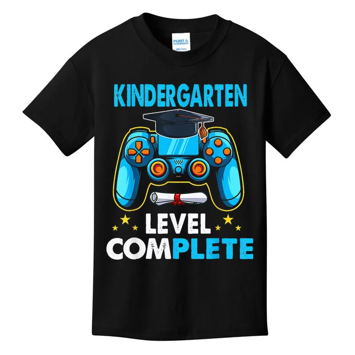 Back To School Kindergarten Level Complete Video Gamer Kids T-Shirt