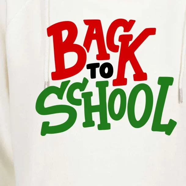 Back To School Holiday Cute Gift Womens Funnel Neck Pullover Hood