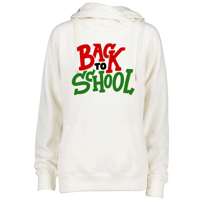 Back To School Holiday Cute Gift Womens Funnel Neck Pullover Hood