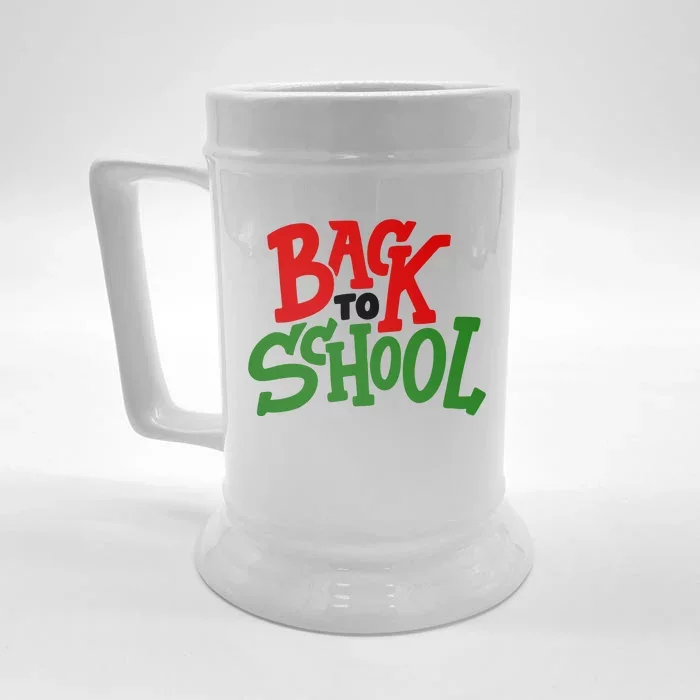 Back To School Holiday Cute Gift Front & Back Beer Stein