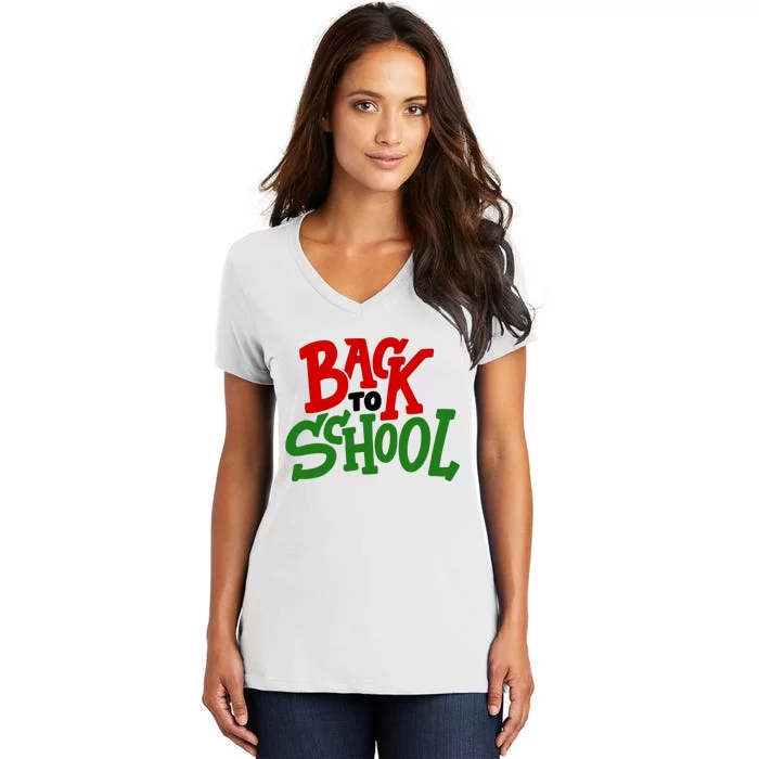 Back To School Holiday Cute Gift Women's V-Neck T-Shirt