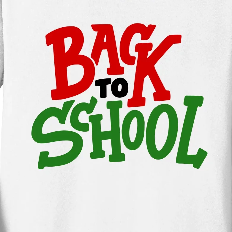 Back To School Holiday Cute Gift Kids Long Sleeve Shirt