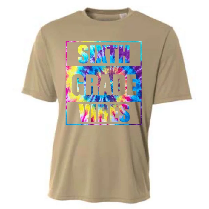 Back To School 6th Grade Vibes First Day Of School Teachers Cooling Performance Crew T-Shirt