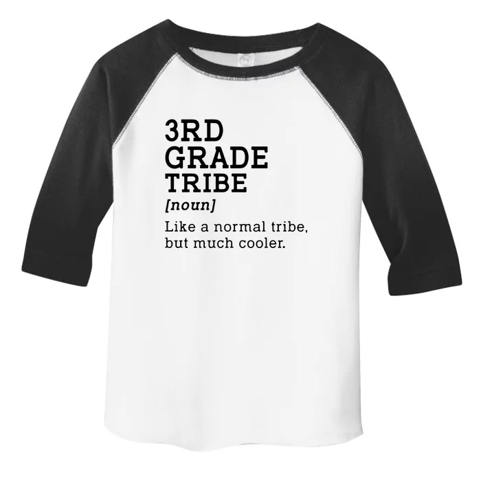 Back To School 3rd Grade Tribe Teacher Third Grade Team Gift Toddler Fine Jersey T-Shirt